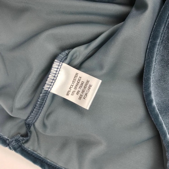 NEW {Torn by Ronny Kobo} Ricki Velvet Peplum Top - Picture 8 of 8